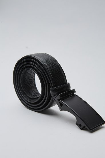 Мужской ремень автоматический текстурный в строчку
