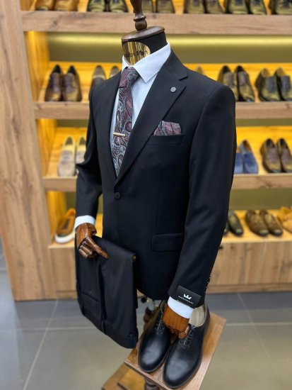 Костюм MAZALTOVMAN 2-ка Черный фактурный премиум