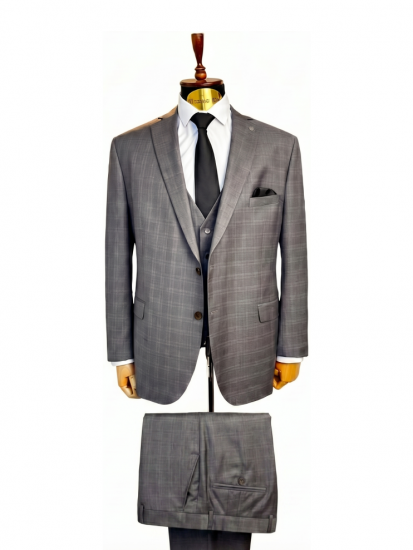 Костюм MAZALTOVMAN 3-ка Серый в клетку