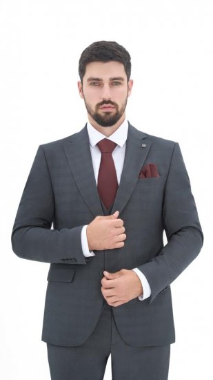 Костюм MAZALTOVMAN 3-ка Зеленый в клетку премиум