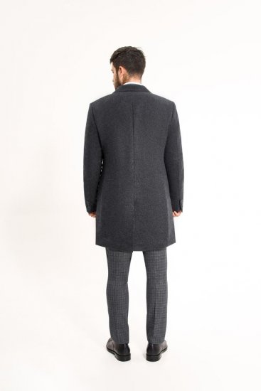 Пальто MAZALTOVMAN премиум Синее фактурное