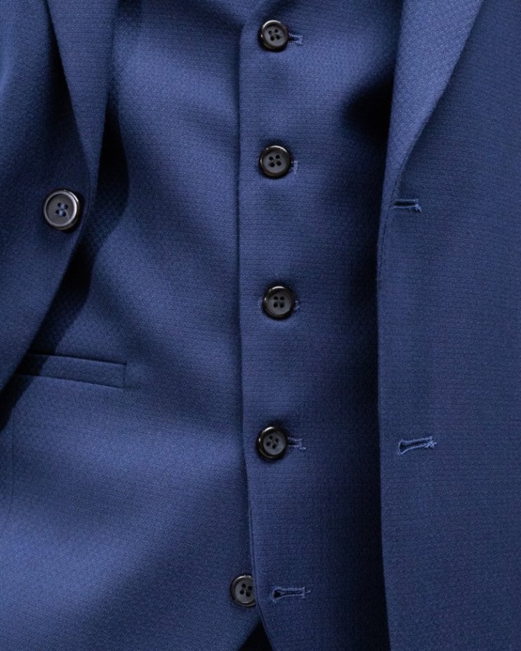 Костюм с жилетом MAZALTOVMAN синий фактурный