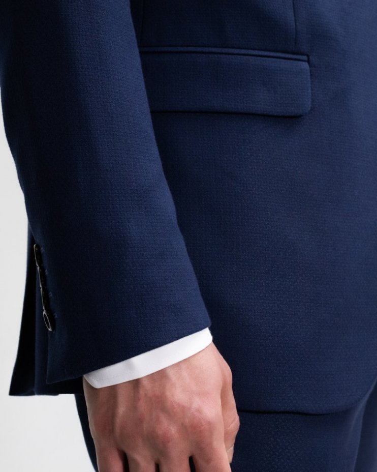 Костюм с жилетом MAZALTOVMAN синий фактурный