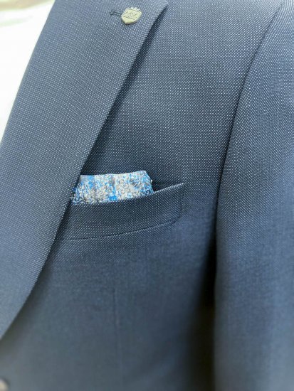 Костюм MAZALTOVMAN 2-ка премиум Темно-синий фактурный