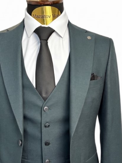 Костюм MAZALTOVMAN 3-ка премиум Зеленый фактурный