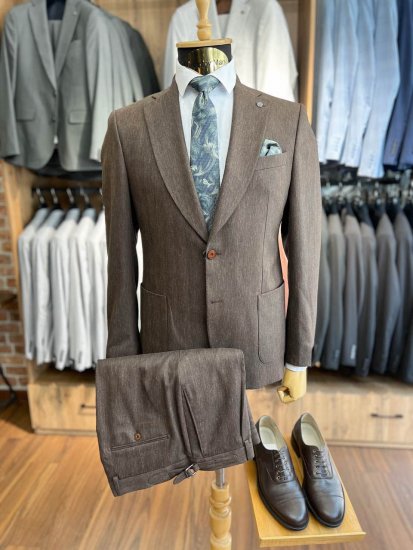 Костюм MAZALTOVMAN 2-ка Premium Коричневый фактурный