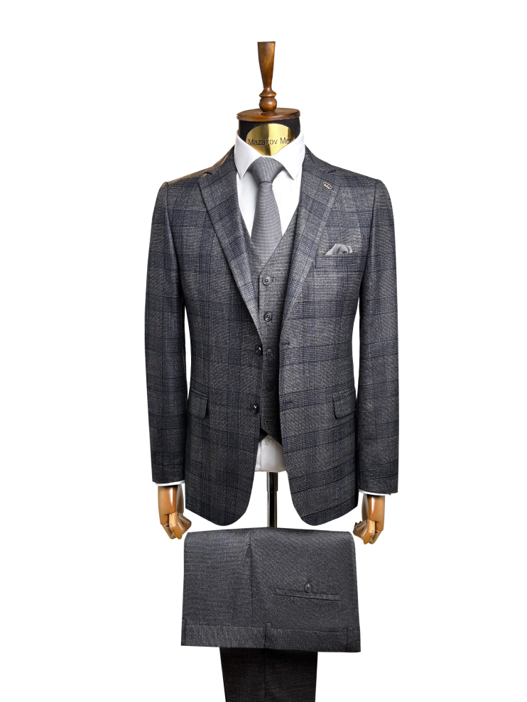 Костюм ФРК 3-ка Серый в клетку